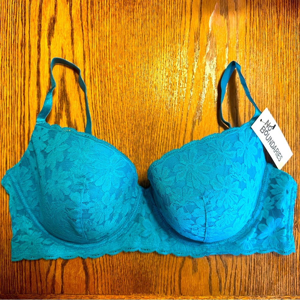 NWT 40D Push Up Lace No Boundaries Bra